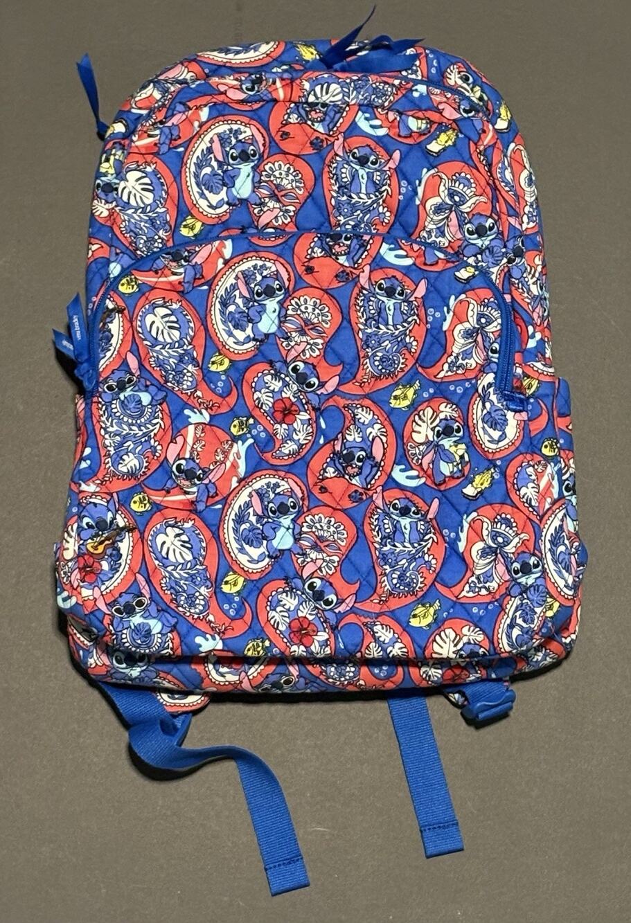 Vera Bradley Disney Stitch Monstera Paisley Large Backpack Bag Travel EXACT